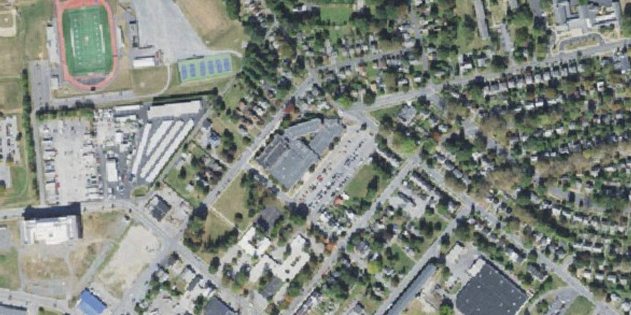 Aerial view of Lancaster Catholic High School