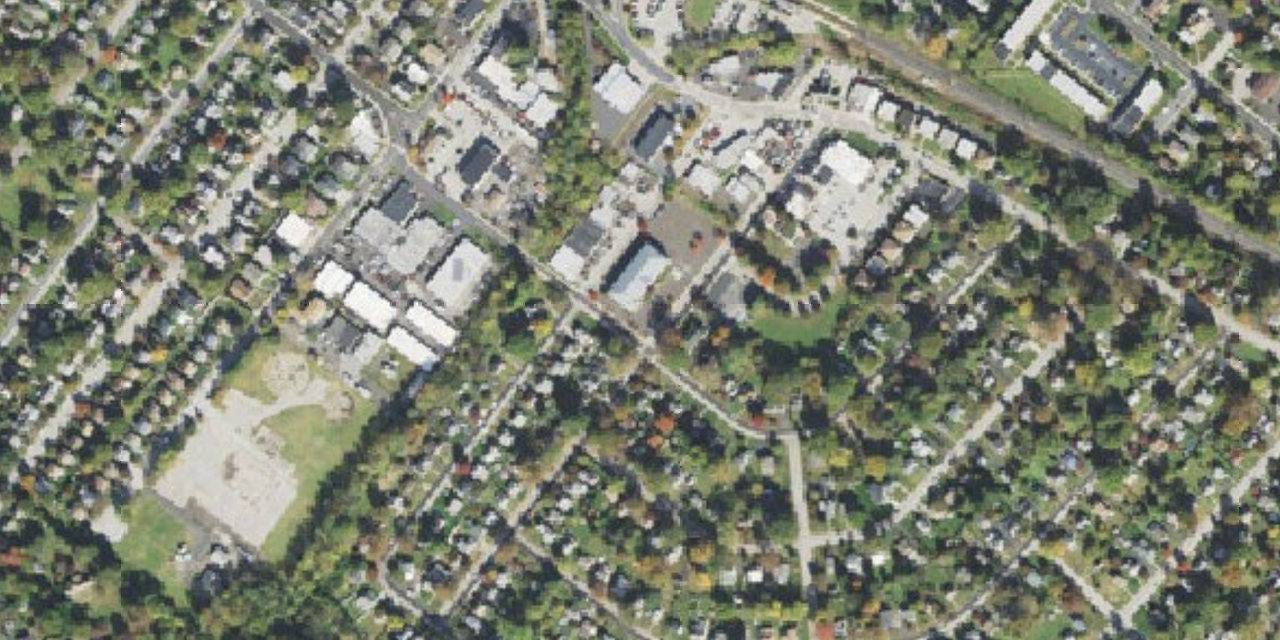 Aerial view of Martin Saints Classical High School