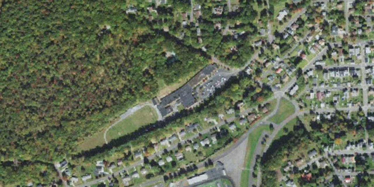 Aerial view of Our Lady of Lourdes Regional School