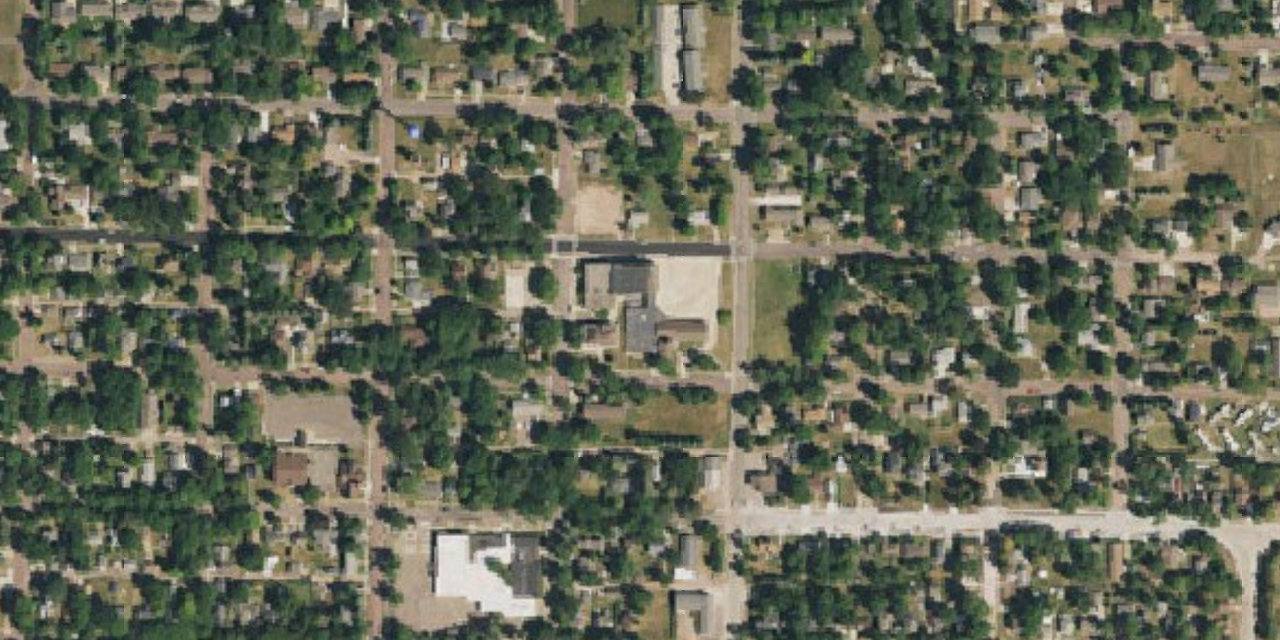 Aerial view of St. Mary Catholic School