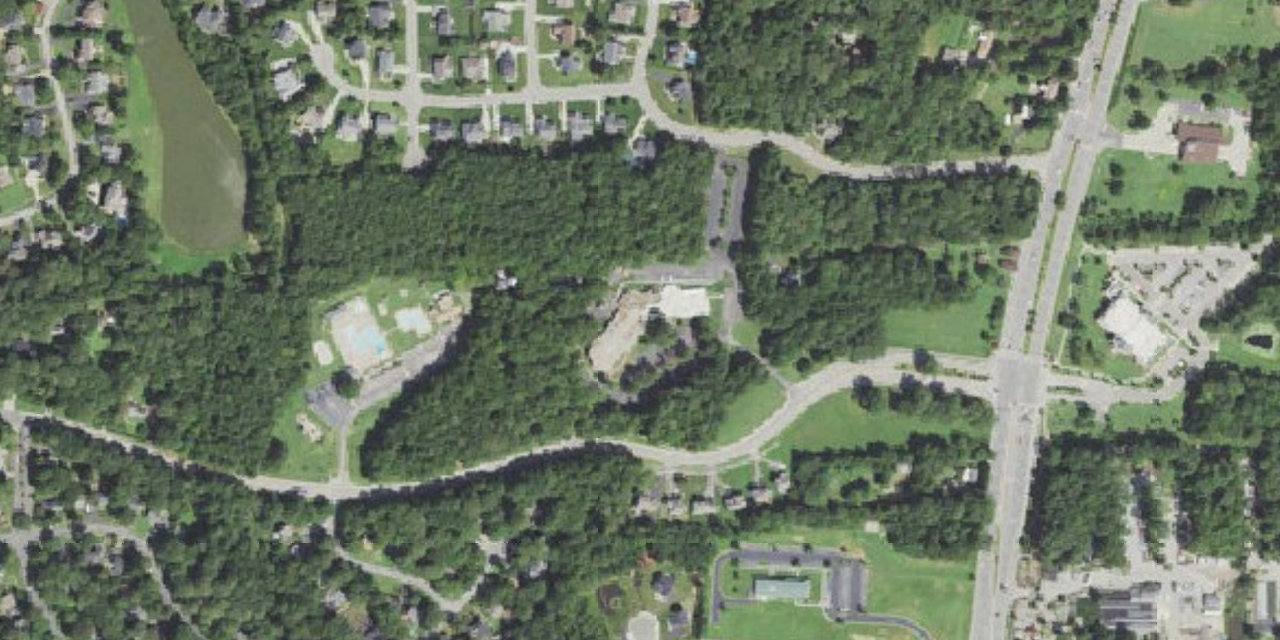 Aerial view of Cardinal Newman Academy