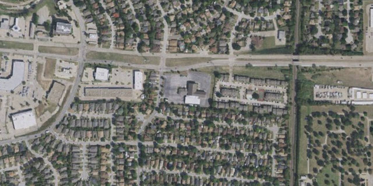Aerial view of Cristo Rey Fort Worth College Prep