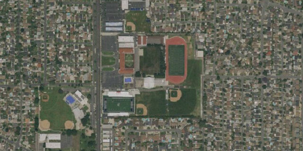 Aerial view of St. John Bosco
