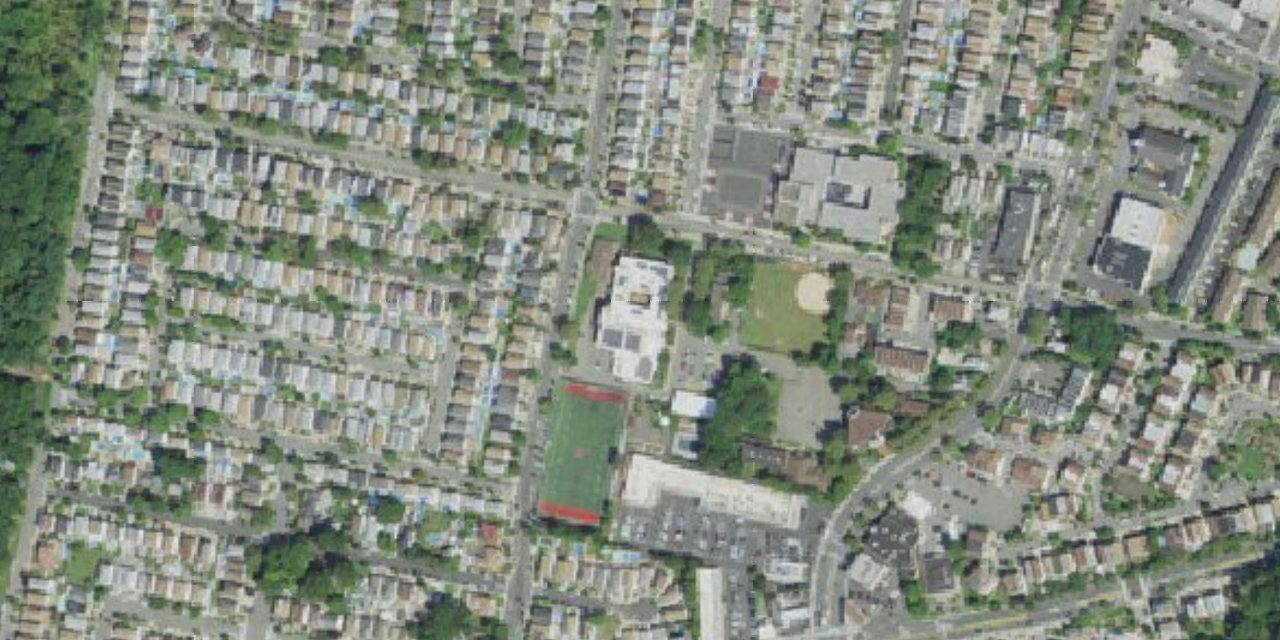 Aerial view of Moore Catholic High School