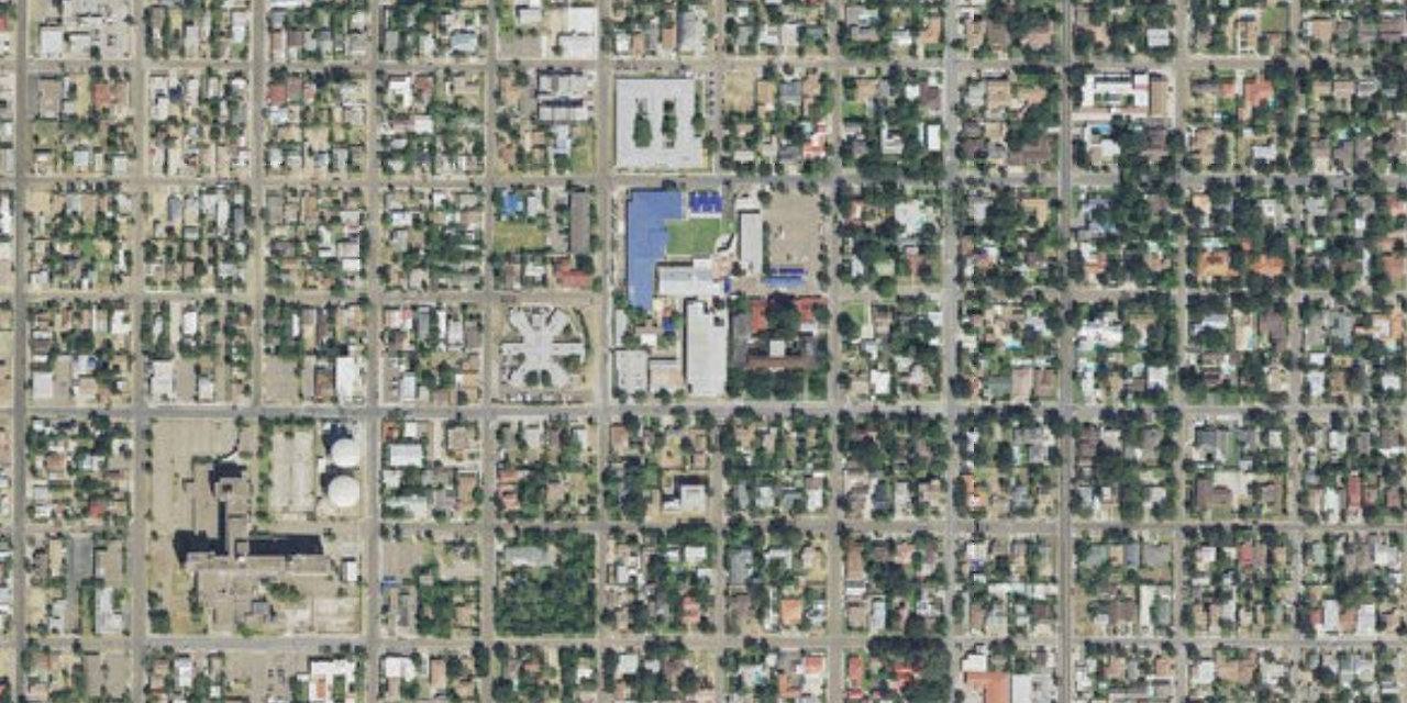 Aerial view of St. Augustine High School