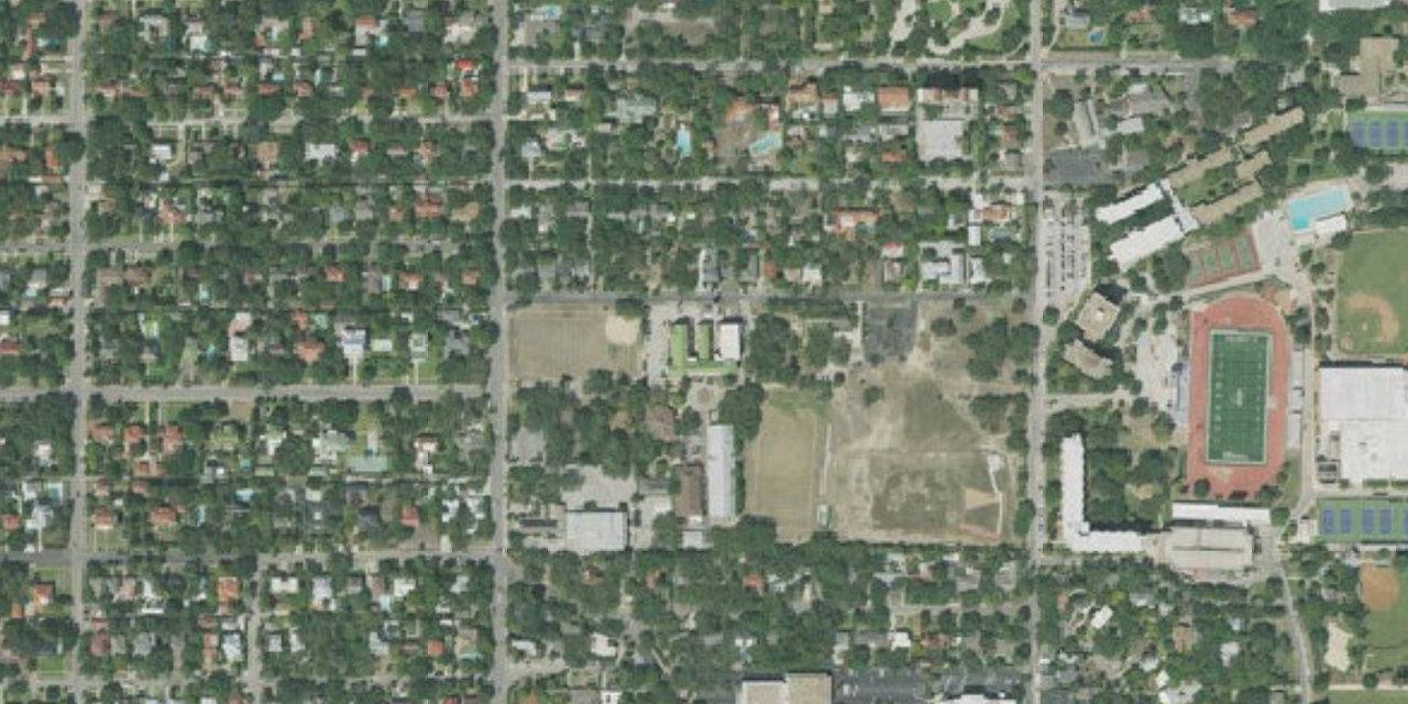Aerial view of St. Anthony Catholic High School