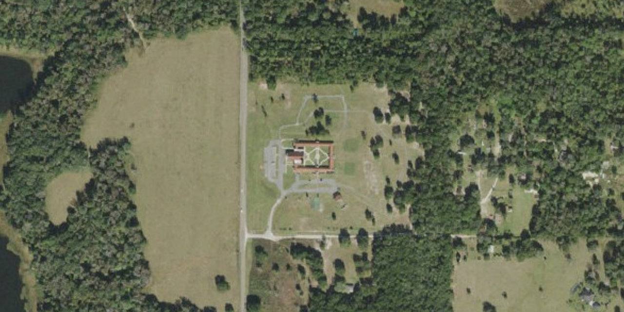 Aerial view of Queen of All Saints Academy