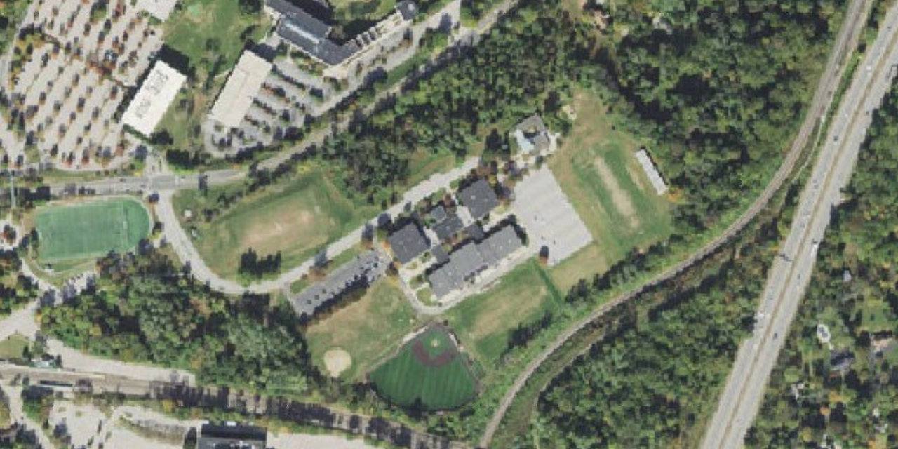 Vista aérea de Archbishop Carroll High School