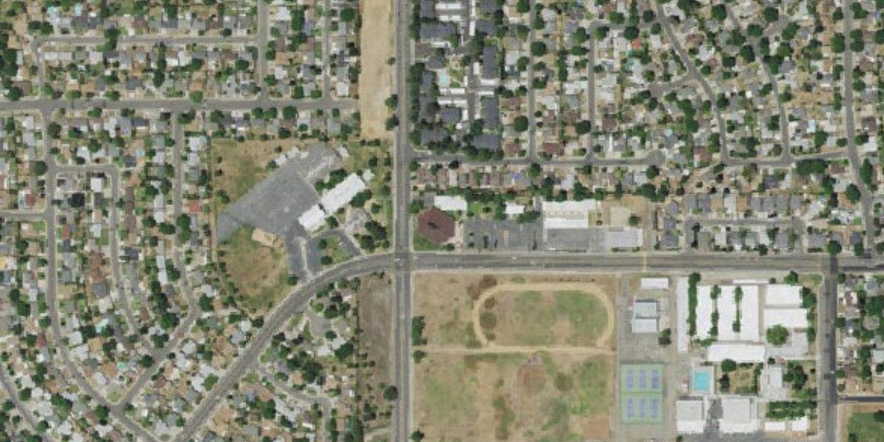 Aerial view of Chesterton Academy of Sacramento