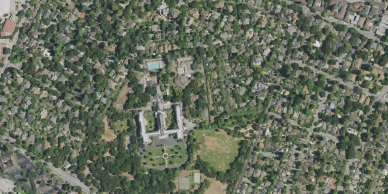 Aerial view of Chesterton Academy of St. James