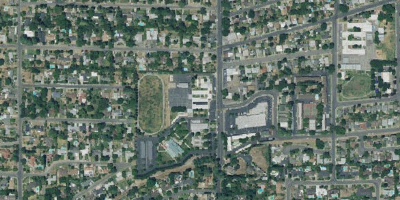 Aerial view of Chesterton Academy of the Most Holy Eucharist