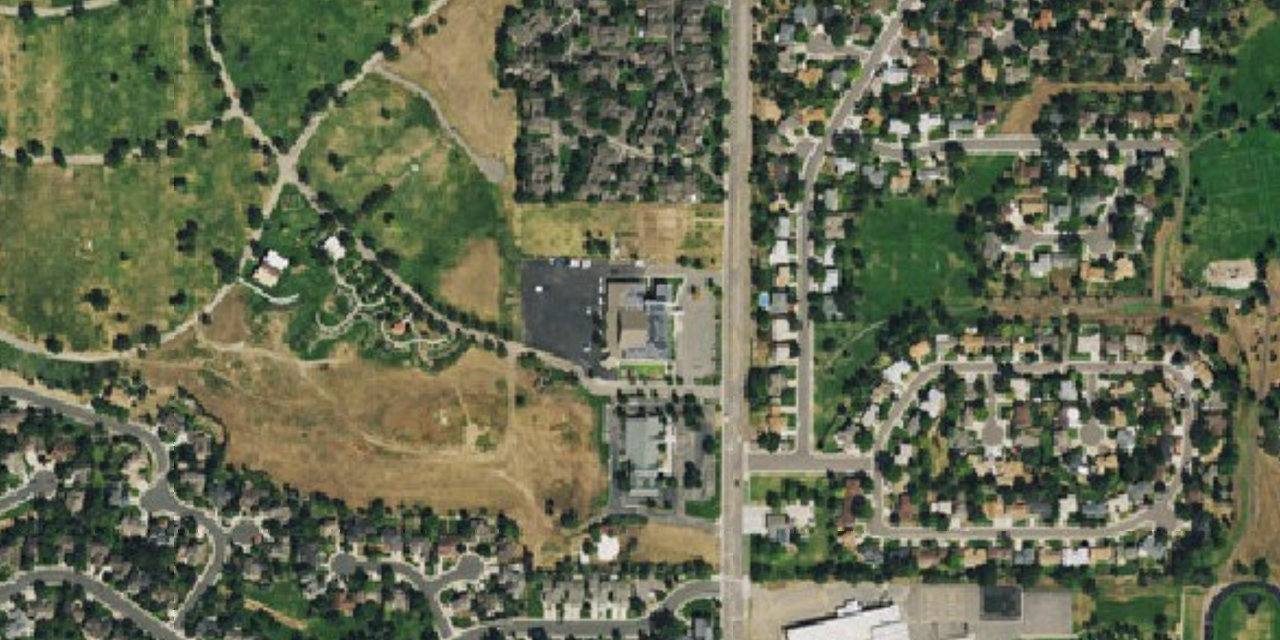 Aerial view of Chesterton Academy of Our Lady of Victory