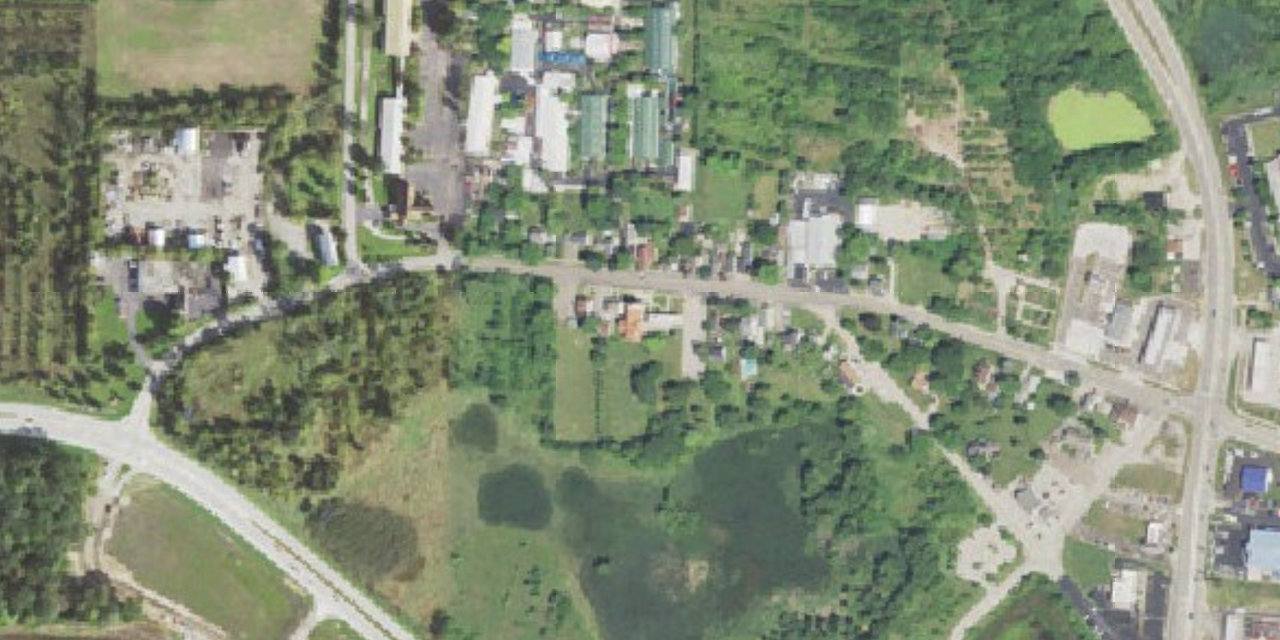 Vista aérea de Chesterton Academy of the Immaculate Heart