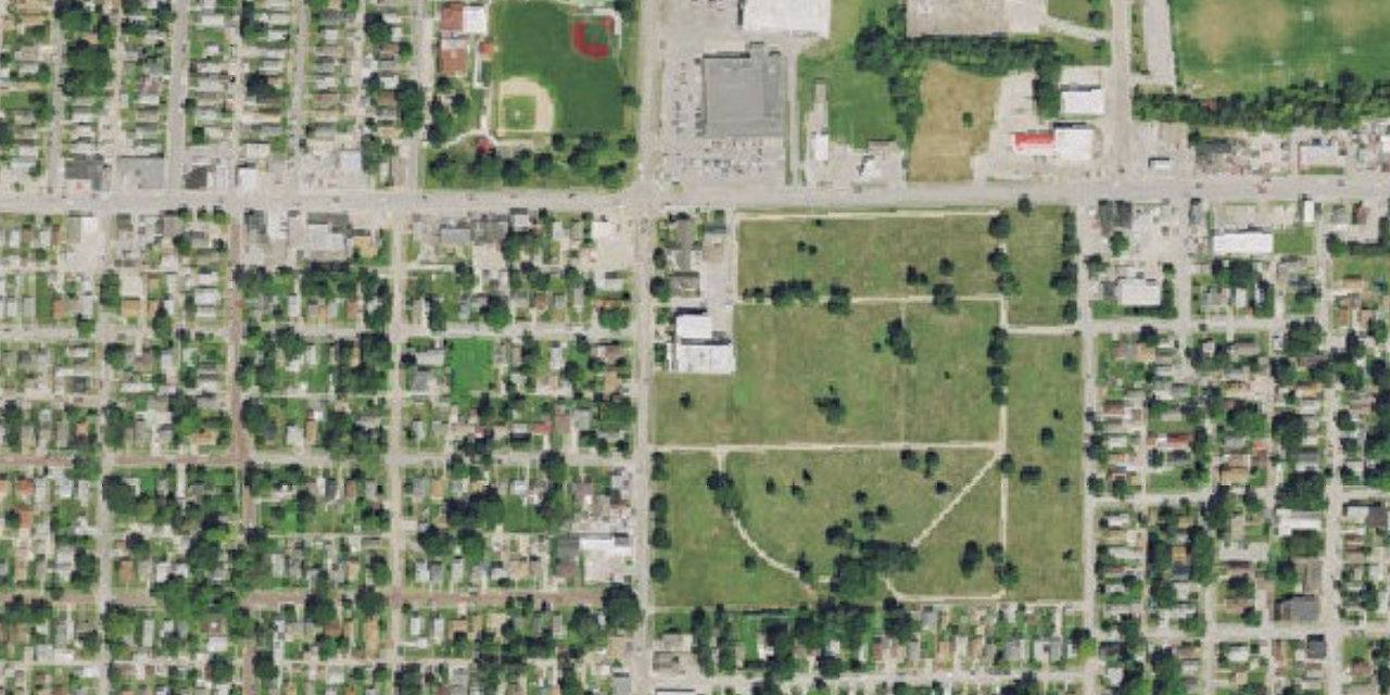 Aerial view of Chesterton Academy of Omaha