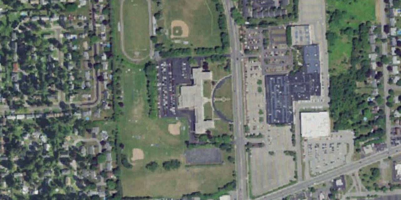 Vista aérea de Chesterton Academy of Rochester