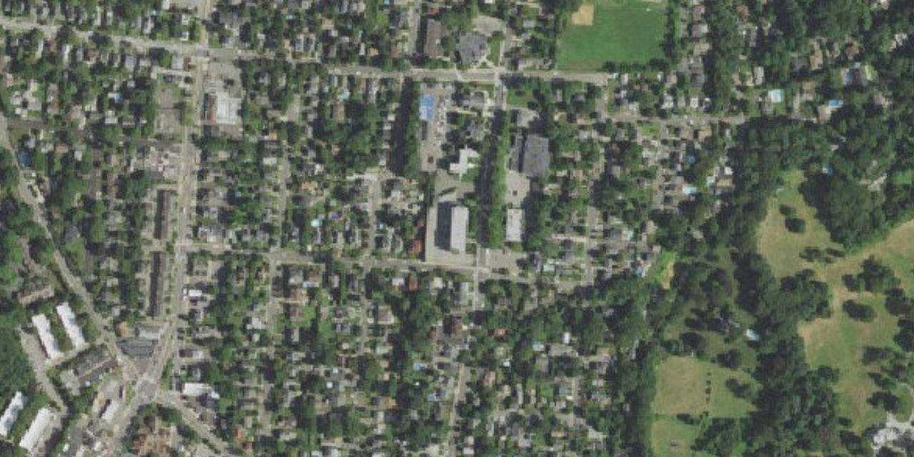 Aerial view of St. Dominic High School