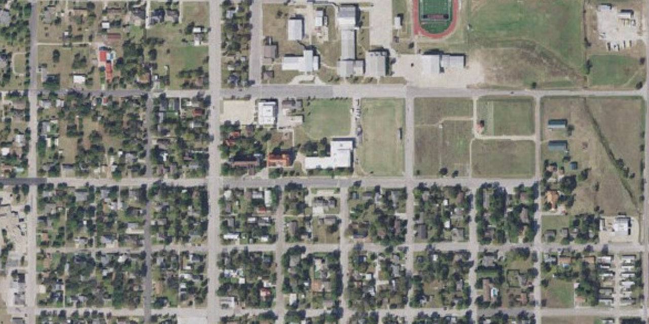 Aerial view of Sacred Heart Catholic School