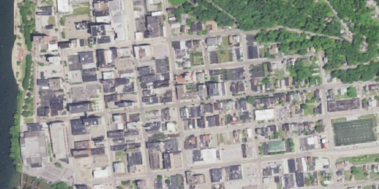 Aerial view of Central Catholic High School