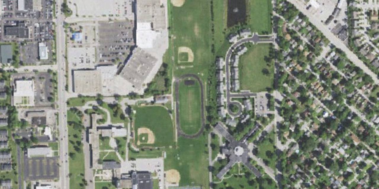 Aerial view of Joliet Catholic Academy