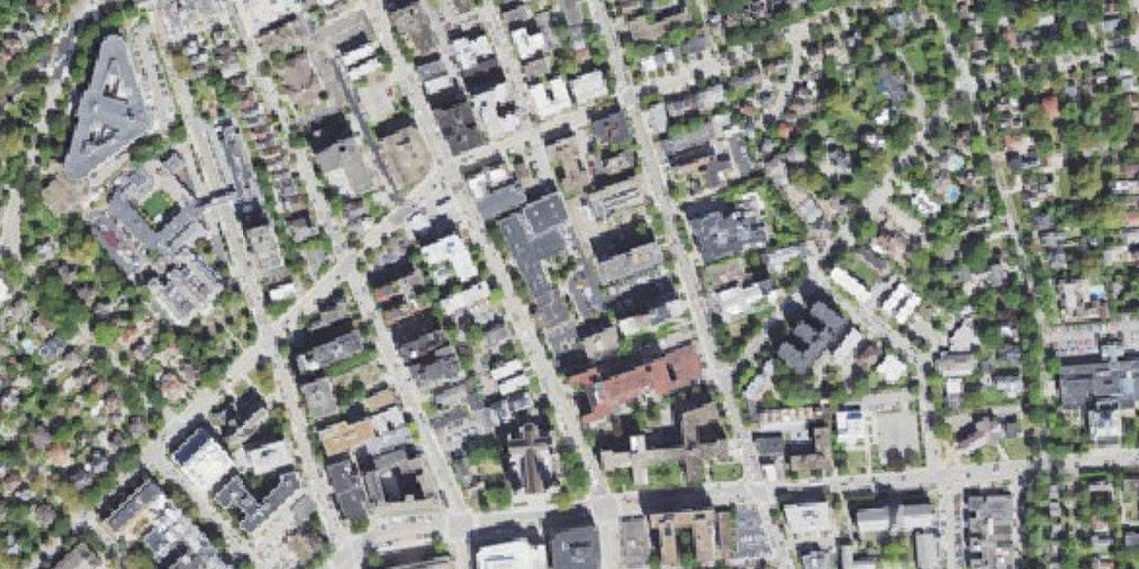 Aerial view of Oakland Catholic High School