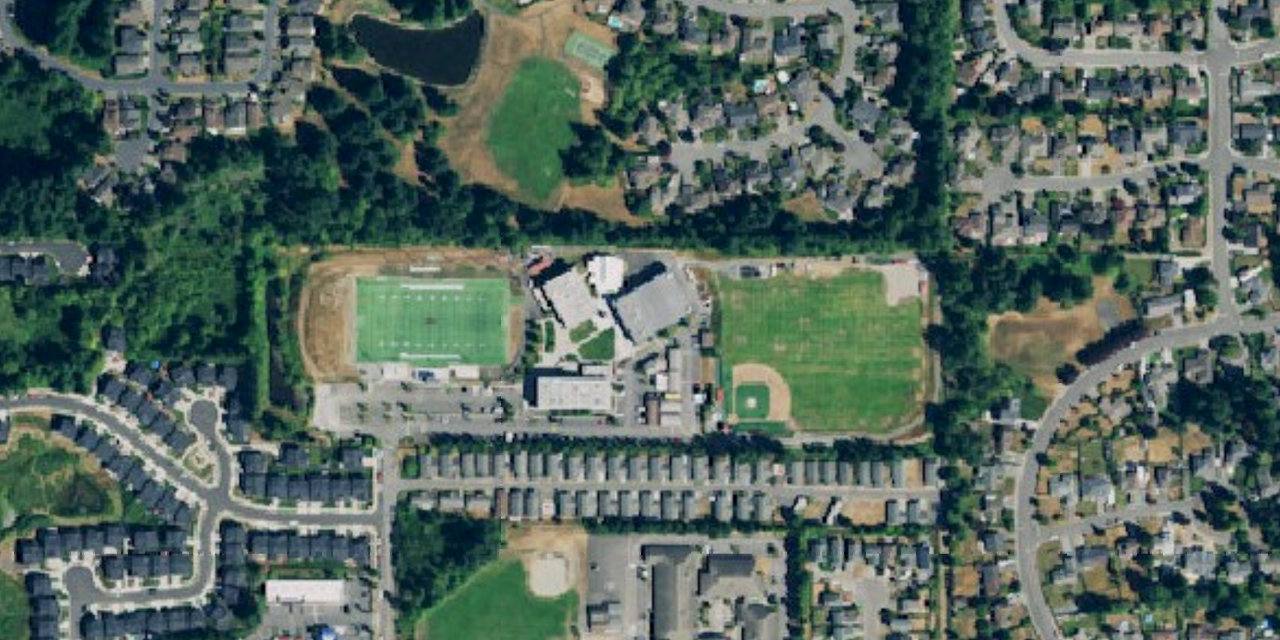 Aerial view of Archbishop Murphy High School