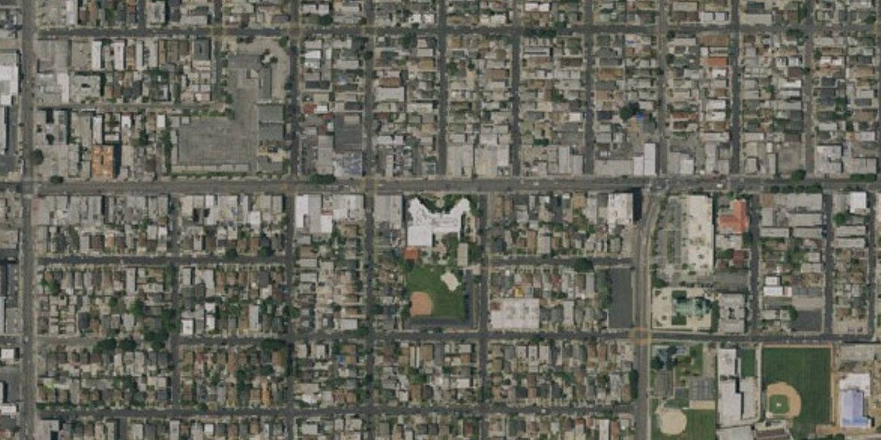 Aerial view of Bishop Conaty-Our Lady of Loretto High School