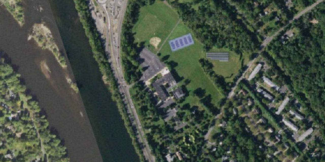 Aerial view of Villa Victoria Academy