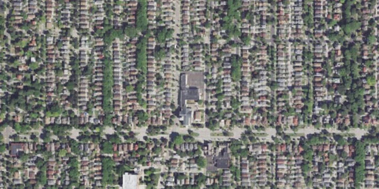 Aerial view of St. Coletta Day School of Milwaukee