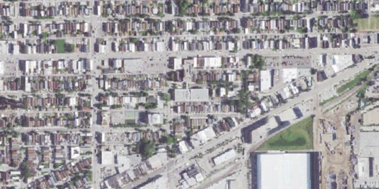 Aerial view of Cristo Rey Jesuit High School