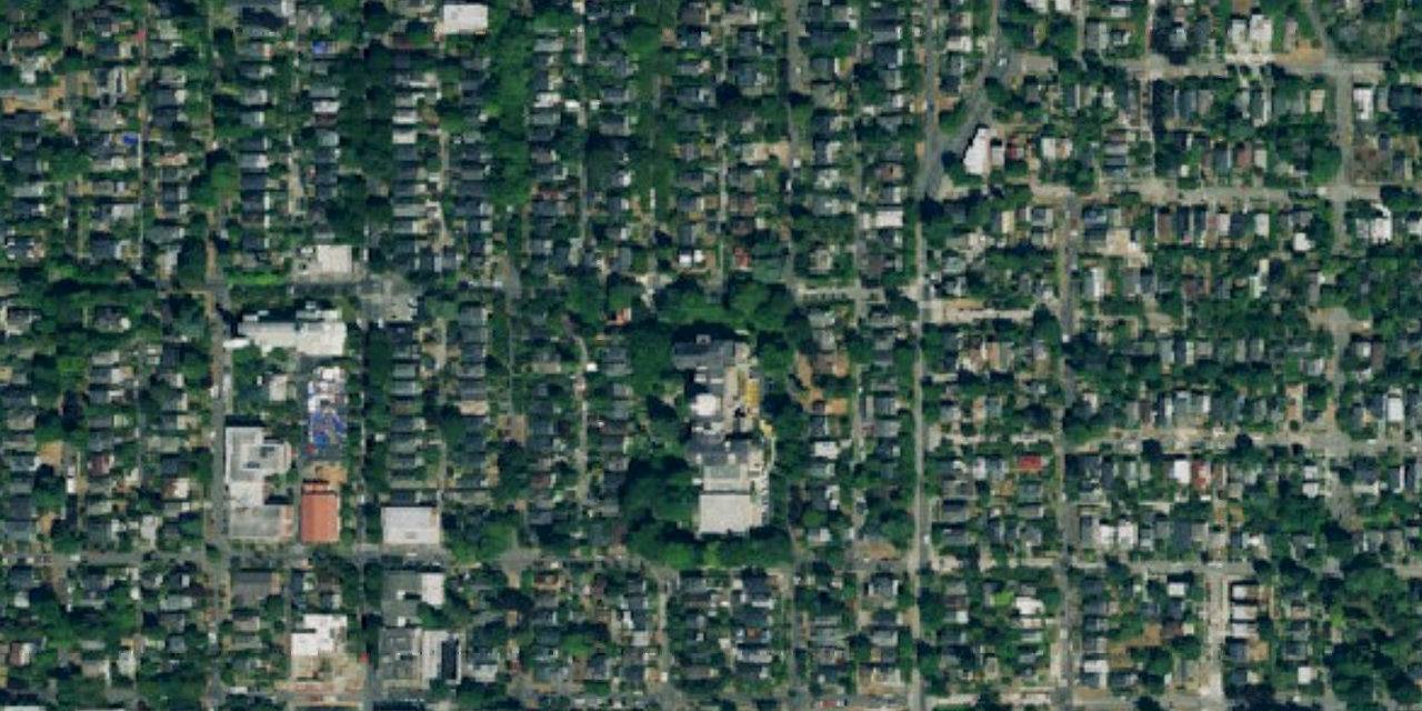 Aerial view of Holy Names Academy