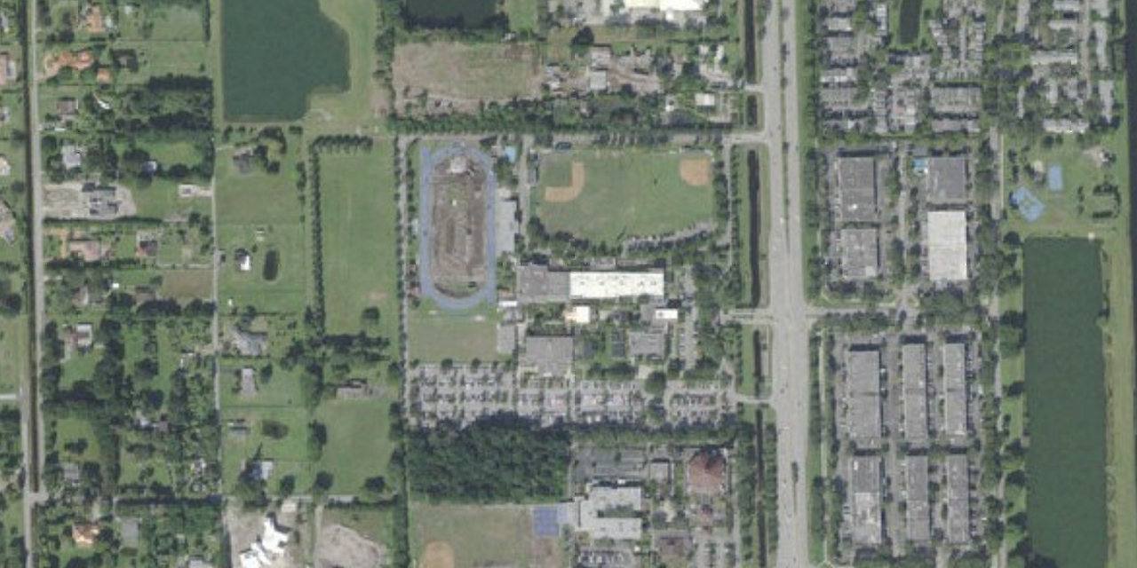 Aerial view of Archbishop McCarthy High School
