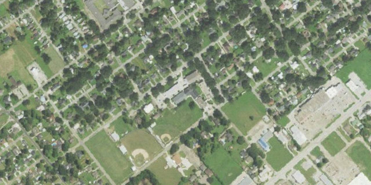 Aerial view of St. John Interparochial School