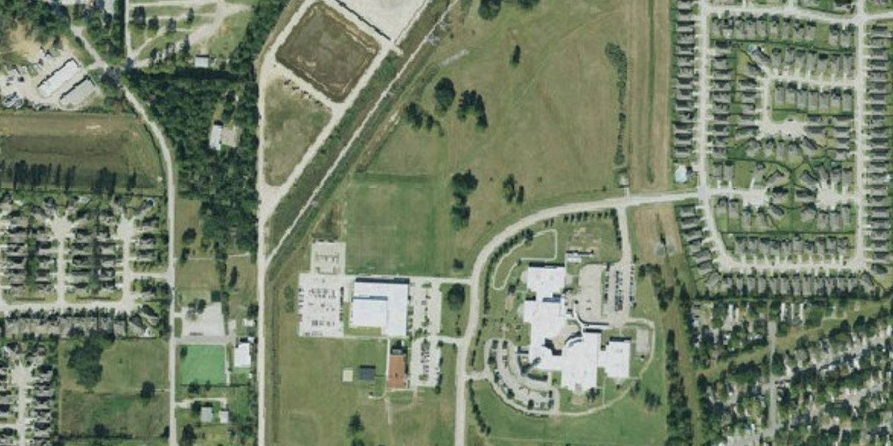 Aerial view of Frassati Catholic High School