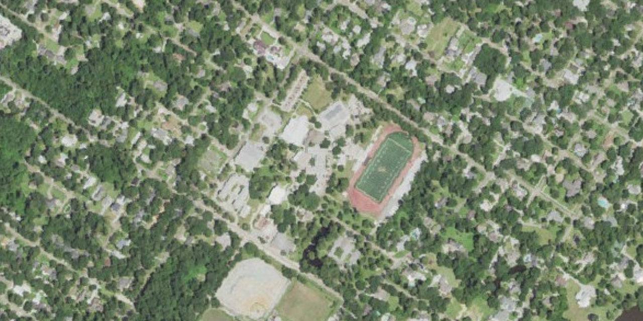 Aerial view of St. Paul's High School