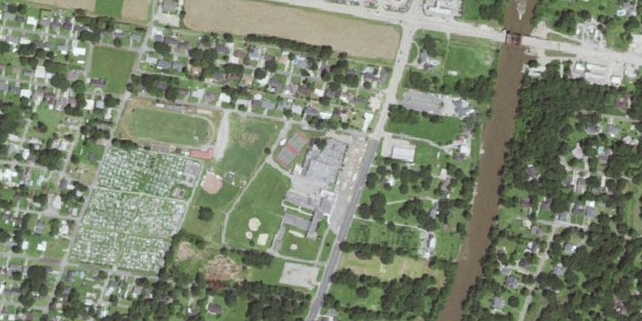 Aerial view of Vermilion Catholic High School