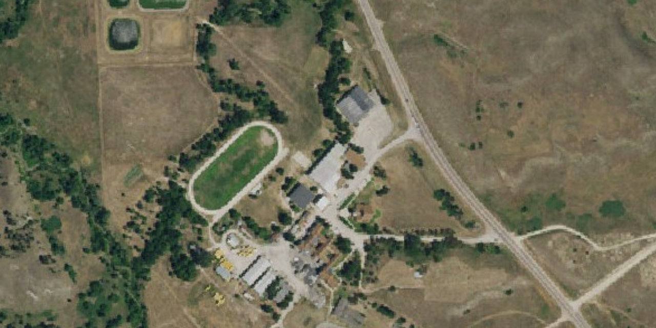 Aerial view of Red Cloud Indian School