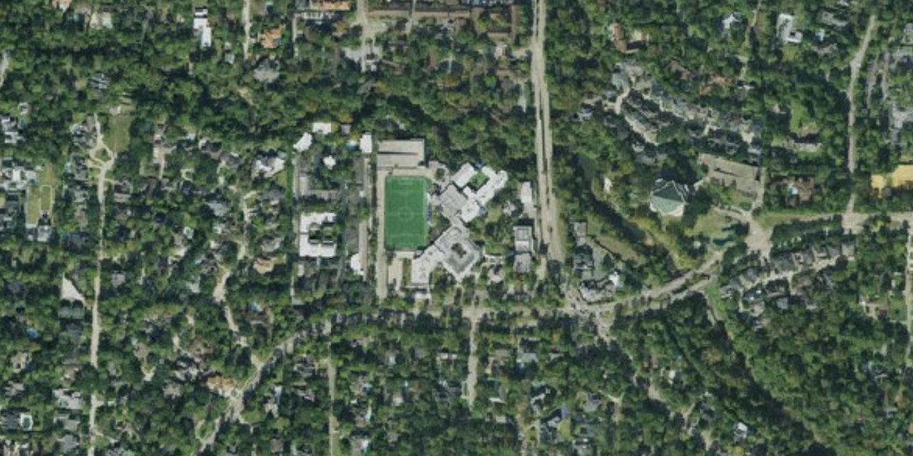 Aerial view of Duchesne Academy of the Sacred Heart